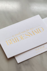 Bridesmaid thank you card - White - Ooh Aah Invitations