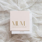 Mum, A note for you on my wedding day. - Ooh Aah Invitations