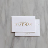 Best Man Thank You Card - White - Ooh Aah Invitations