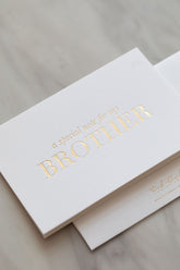 Brother Thank you card - White - Ooh Aah Invitations