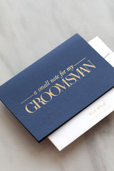 Groomsman Thank you card - Navy - Ooh Aah Invitations
