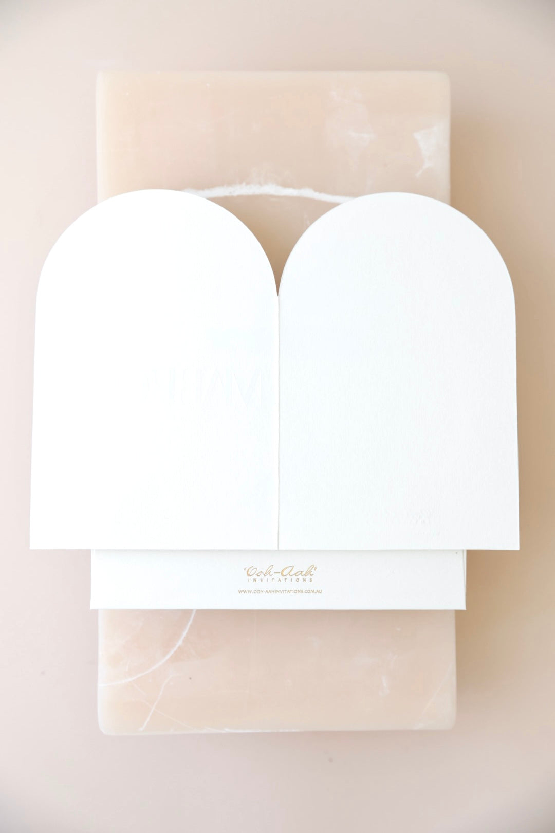 ARCH SHAPE CARDS - MABROUK - Ooh Aah Invitations