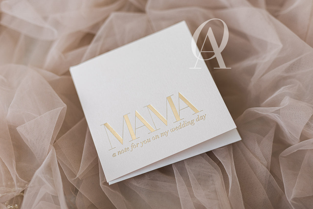 Mama, A note for you on my wedding day - Main Image