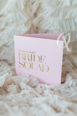 BRIDE SQUAD CARD LIGHT PINK - Ooh Aah Invitations