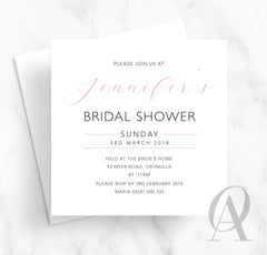 MODERN MINIMALISTIC BRIDAL SHOWER - Ooh Aah Invitations