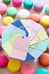 NEW EID MUBARAK FOIL GIFT TAGS - 6 ASSORTED COLOURS - Ooh Aah Invitations