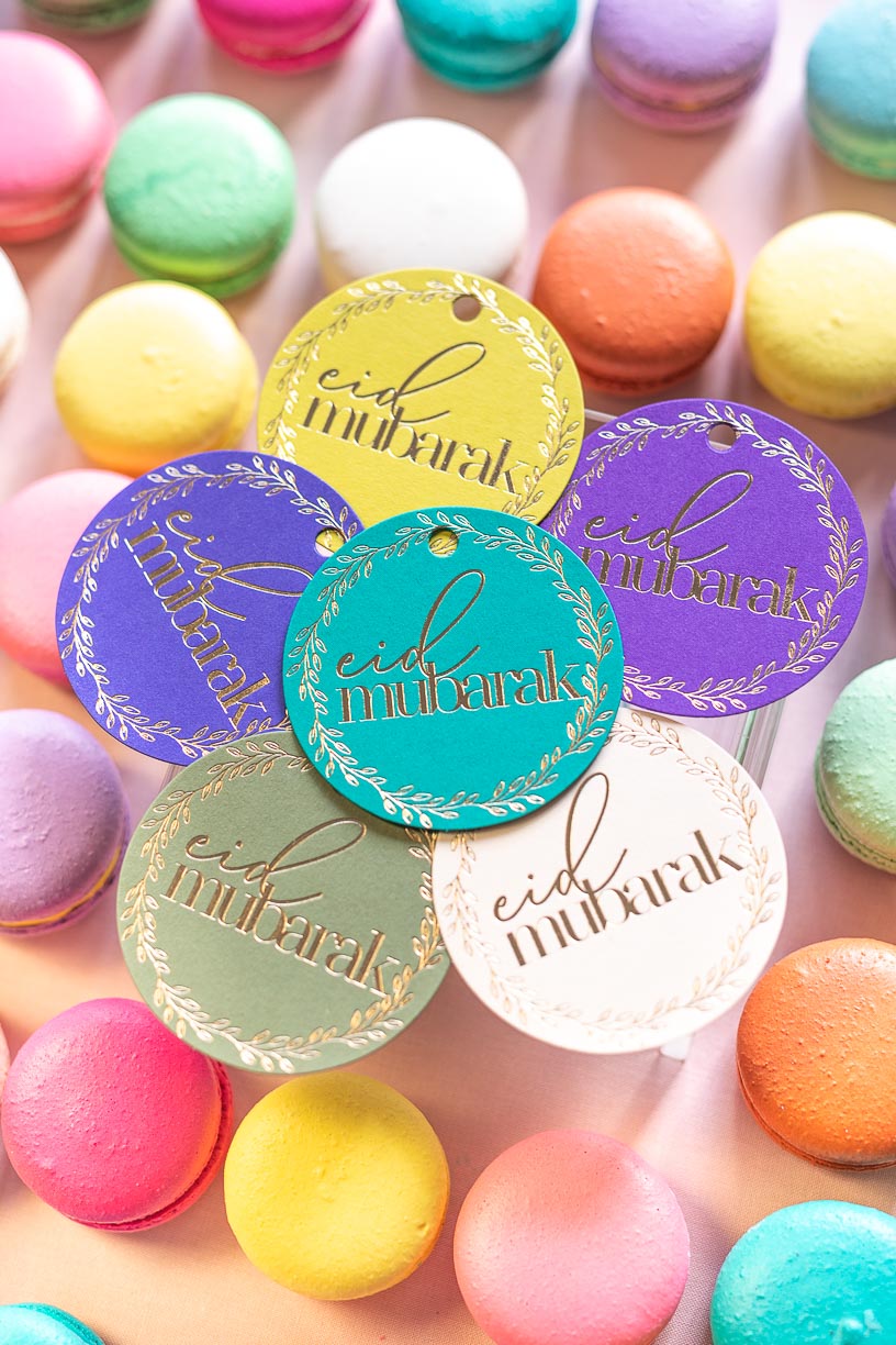 EID MUBARAK OLIVE BRANCH GIFT TAGS - 6 COLOURS - Ooh Aah Invitations