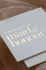 Maid of Honour - Thank you card