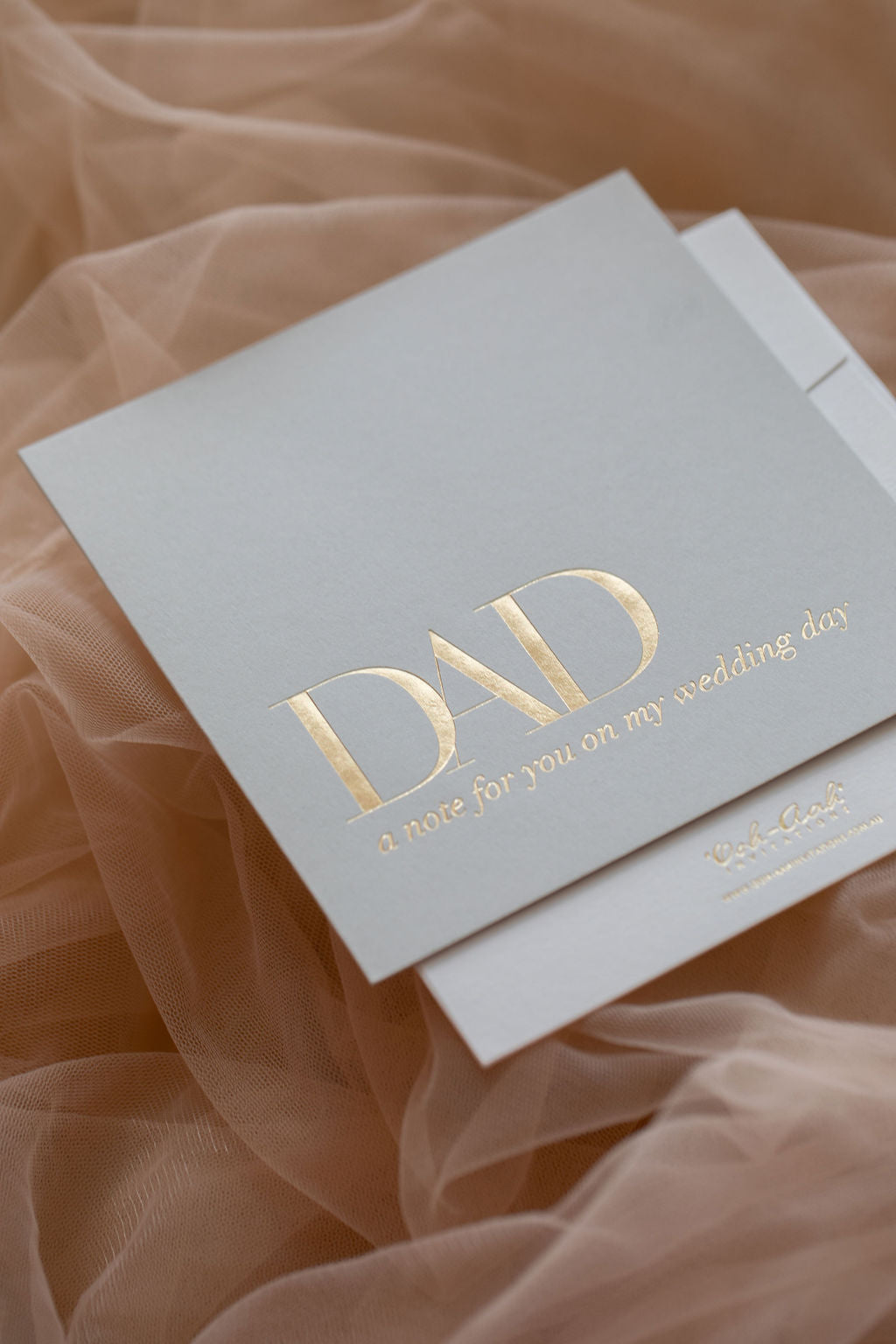 Dad, A note for you on my wedding day