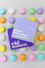 Eid money envelopes peace blessings happiness (bright) - 8 Pack