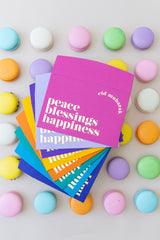 Eid money envelopes peace blessings happiness (bright) - 8 Pack