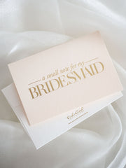 A SMALL NOTE FOR MY BRIDESMAID - LIGHT BLUSH - Ooh Aah Invitations