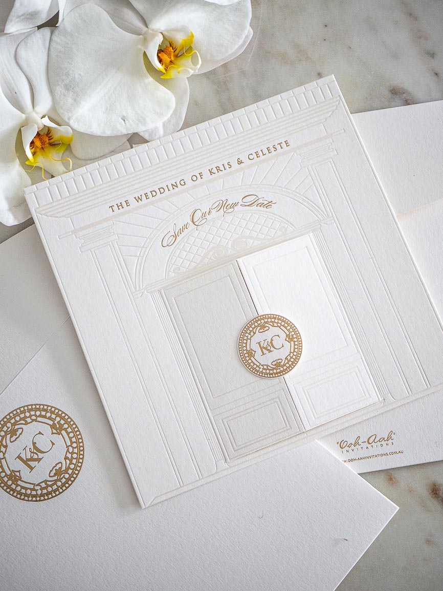 Unique Save the Date Cards with Double Doors