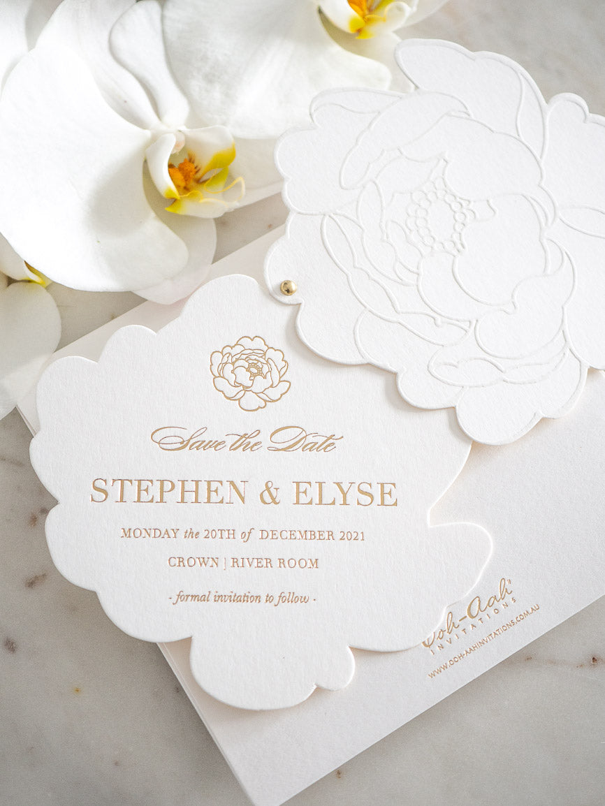 Floral Design Wedding Save the Date Cards