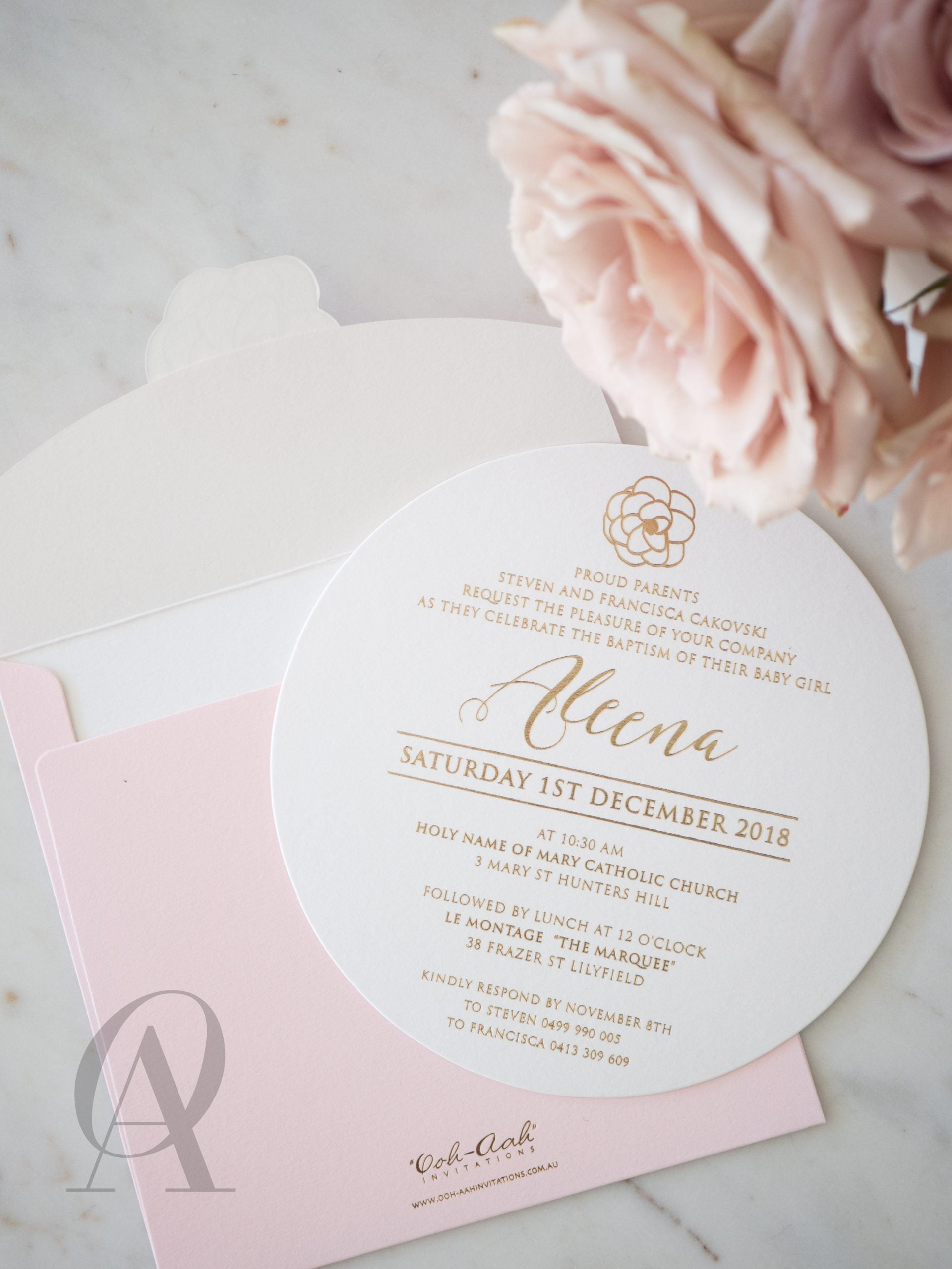 BABY ALEENA - Ooh Aah Invitations