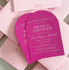 HOT PINK ARCH BRIDAL SHOWER - Ooh Aah Invitations