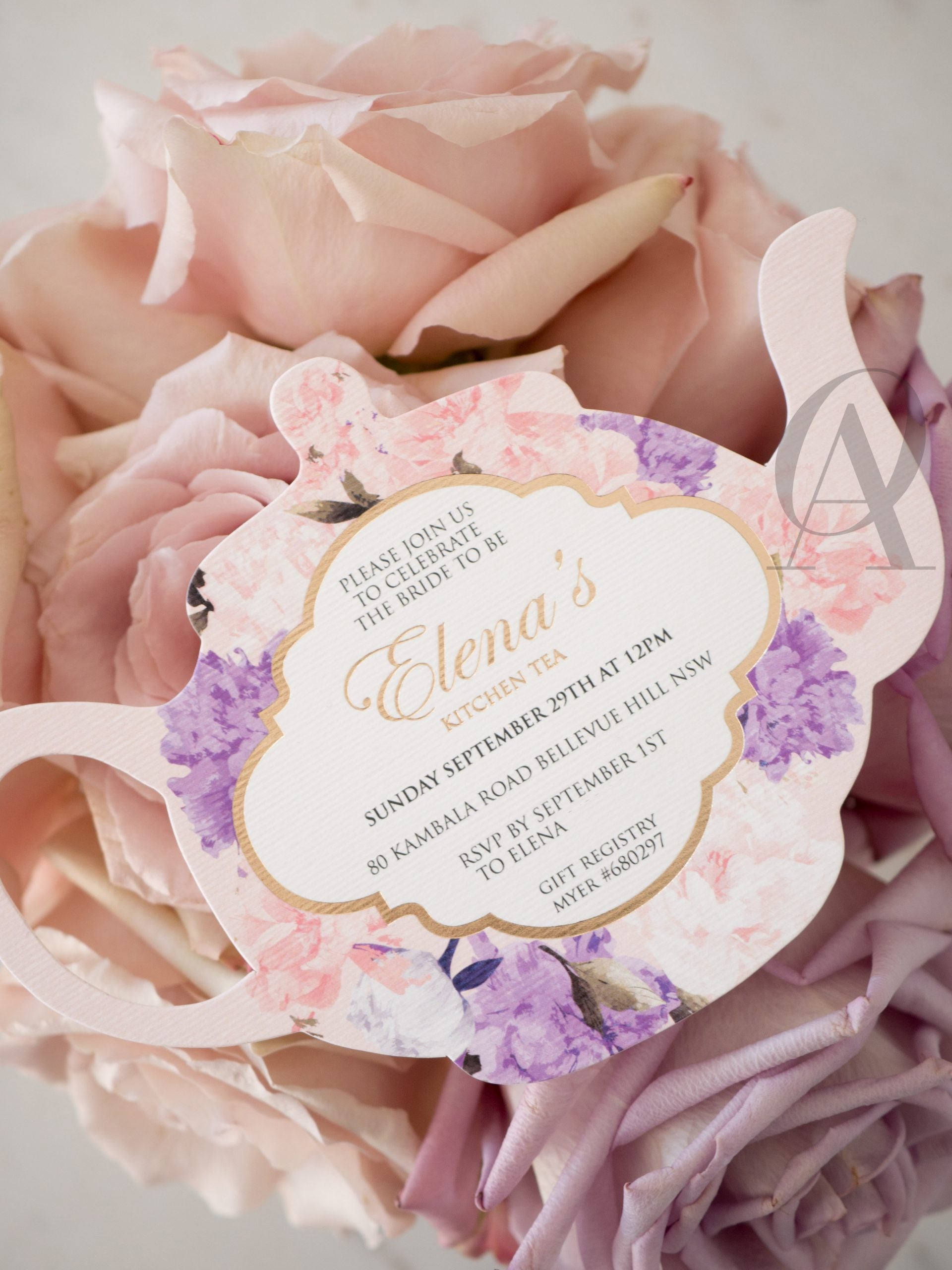 TEAPOT BRIDAL SHOWER - Ooh Aah Invitations