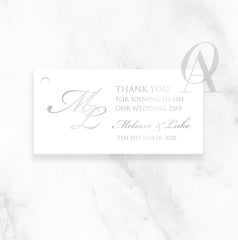 MELISSA & LUKE SILVER FOIL - Ooh Aah Invitations
