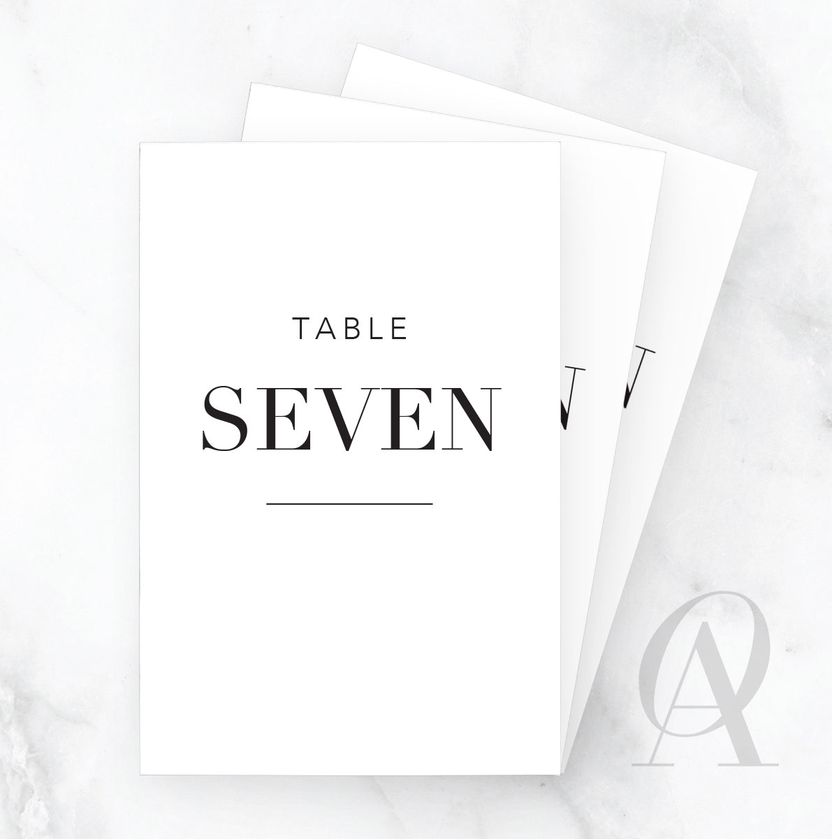 TN05 BODONI FONT NUMBERS IN WORDS TABLE HEADING - Ooh Aah Invitations