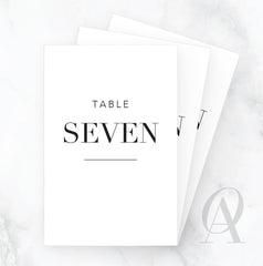 TN05 BODONI FONT NUMBERS IN WORDS TABLE HEADING - Ooh Aah Invitations