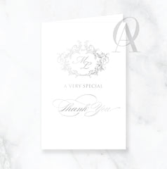 TYFSF01 REGAL MONOGRAM ML SILVER - Ooh Aah Invitations